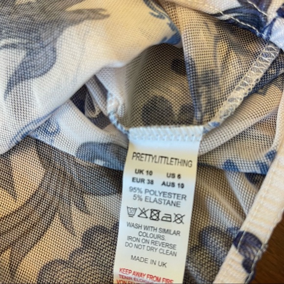 New without tags 90s inspired Asian sheer bodysuit - Picture 6 of 6